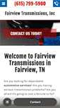 Mobile Screenshot of fairviewtransmissions.com