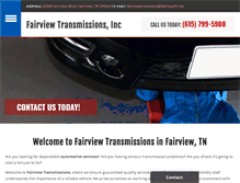 Tablet Screenshot of fairviewtransmissions.com